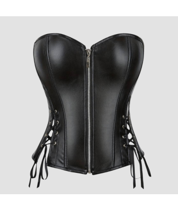 Corset Femme Cuir Noir livraison et retour toujours gratuits