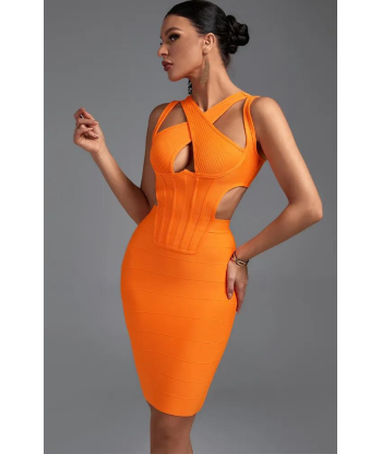 Robe Corset  Moderne Orange est présent 