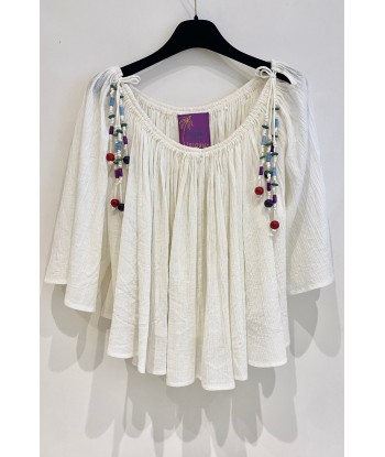 Blouse MARTINIQUE UNI Blanc Venez acheter