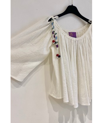 Blouse MARTINIQUE UNI Blanc Venez acheter