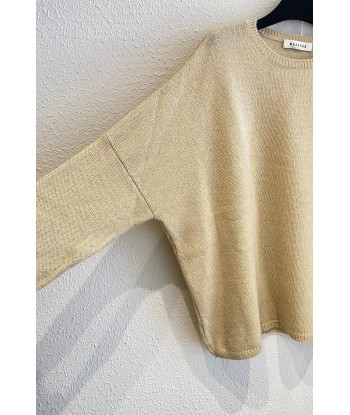 Pull GREENVILLE Camomille brillant des détails fins