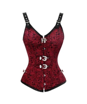 Corset Top Moderne rouge pas cheres