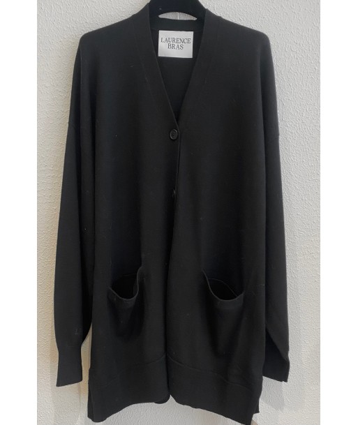 Cardigan LINCOLN Black le des métaux précieux