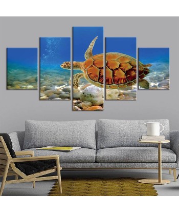 Tableau Tortue  Profondeur Marine pas cher 