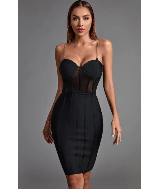 Robe Bustier  corset noire vente chaude votre 