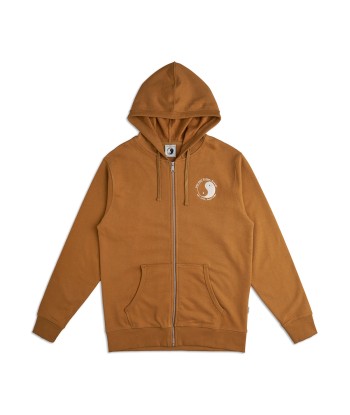 T&C Surf Designs OG Full Zip Hooded Fleece - Ochre la colonne vertébrale