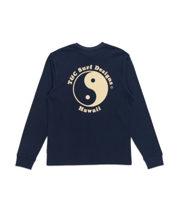 T&C Surf Designs YY Logo L/S Tee - Dark Navy vente chaude votre 