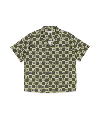 T&C Surf Designs Stoke Check S/S Shirt - Bright Military plus qu'un jeu 