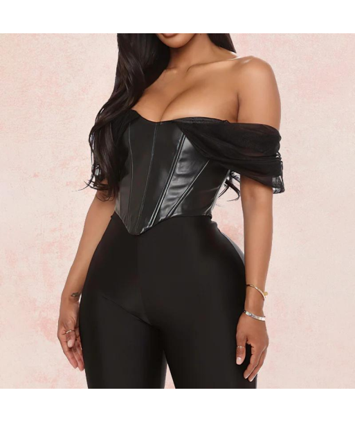 Bustier Noir Simili Cuir Comparez plus de prix