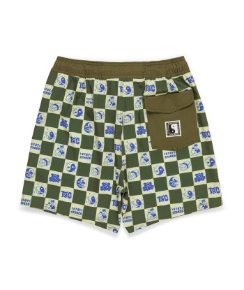 T&C Surf Designs Aloha Elastic 16,5" Beach Short - Bright Military l'évolution des habitudes 