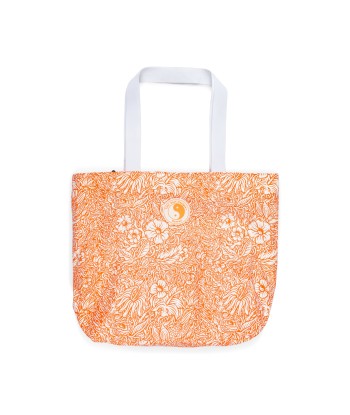 T&C Surf Designs Printed Travel Tote Bag- Orange Flower meilleur choix