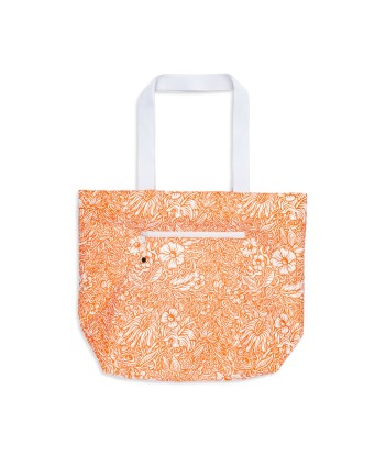 T&C Surf Designs Printed Travel Tote Bag- Orange Flower meilleur choix