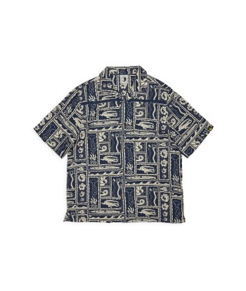 T&C Surf Designs Aloha S/S Shirt - Navy Kenny Camp acheter en ligne