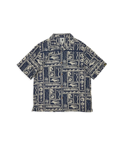 T&C Surf Designs Aloha S/S Shirt - Navy Kenny Camp acheter en ligne