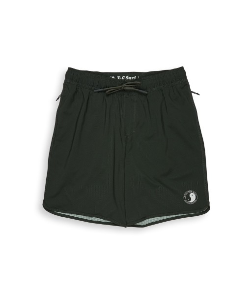 T&C Surf Designs Elastic-Scalop-19" Beach Short - Dark Military destockage