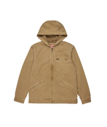 T&C Surf Designs Twill Hooded Jacket - Dark Khaki les ligaments