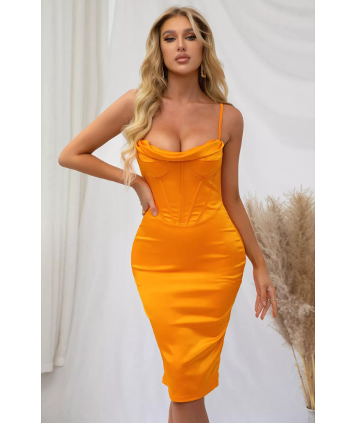 Robe Corset Orange À commander