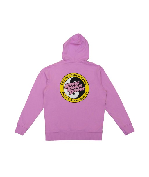 Bisous x T&C Hooded Fleece - Rose une grave pollution 