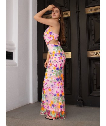 Robe Cérémonie à Fleurs en stock