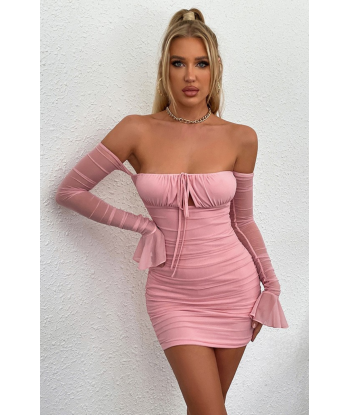 Robe corset rose poudré Economisez 