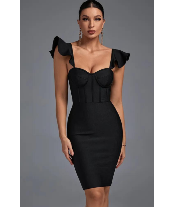 Robe Bustier Noir Courte en stock