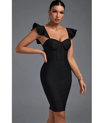 Robe Bustier Noir Courte en stock