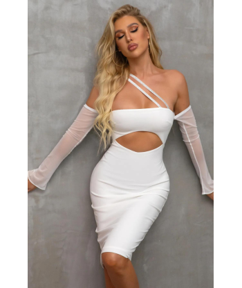 Robe Bustier Blanche Courte Voir les baskets