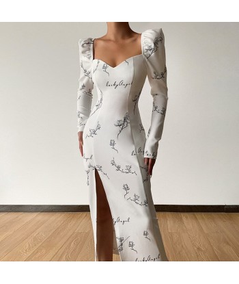 Robe Manche Bouffante Fleurie à prix réduit toute l'année