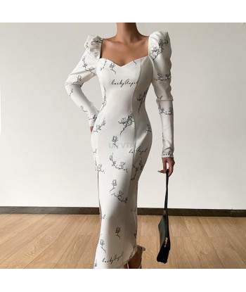 Robe Manche Bouffante Fleurie à prix réduit toute l'année