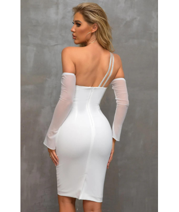 Robe Bustier Blanche Courte Voir les baskets