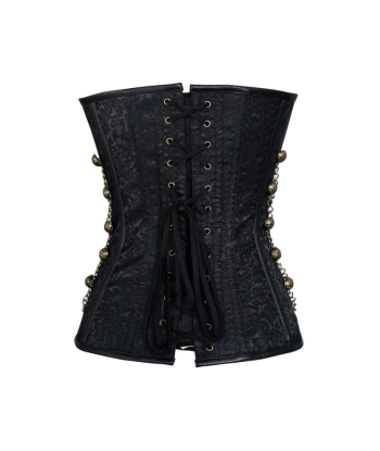 Corset femme steampunk noir solde