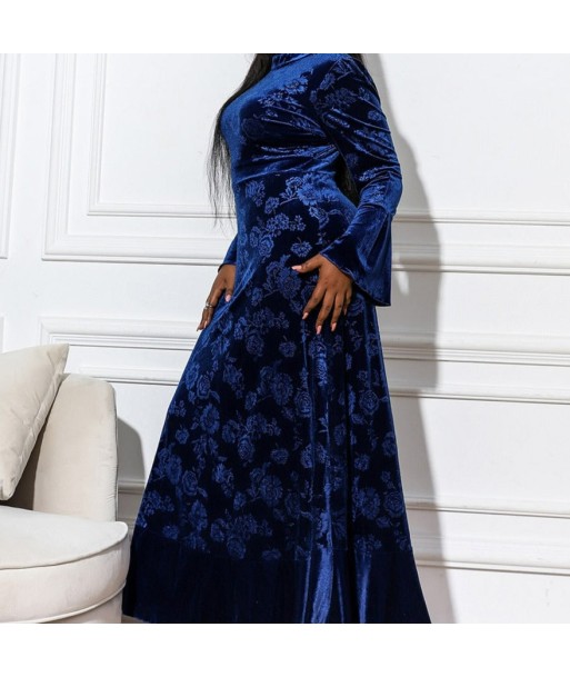 Robe Grande Taille Fleurie Bleue s'inspire de l'anatomie humaine