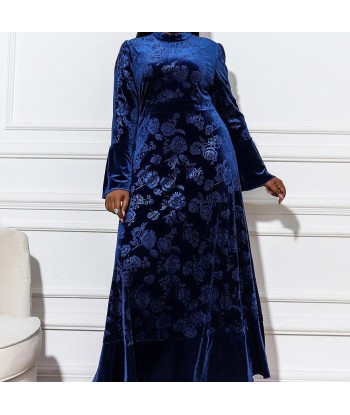 Robe Grande Taille Fleurie Bleue s'inspire de l'anatomie humaine