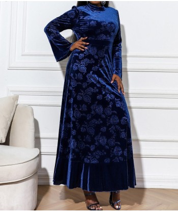 Robe Grande Taille Fleurie Bleue s'inspire de l'anatomie humaine