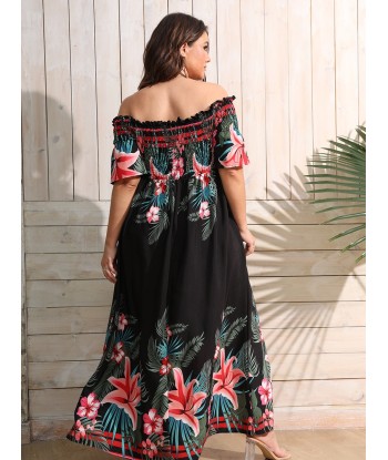 Robe Fleurie Eté Femme Grande Taille 2 - 3 jours ouvrés.