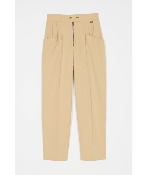 twinset milano pantalon droit sand un incontournable le des métaux précieux