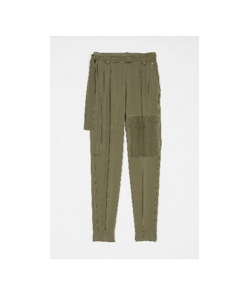 twinset pantalon baggy kaki 50-70% off 