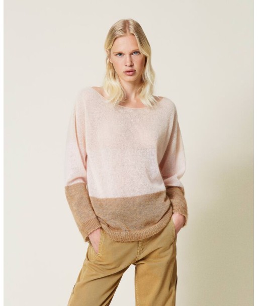 twinset pull mohair color block golden rock 2 - 3 jours ouvrés.