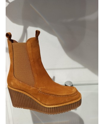 pons quintana chelsea boots compensée camel sur le site 