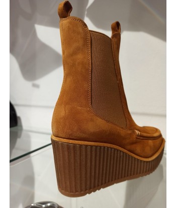 pons quintana chelsea boots compensée camel sur le site 