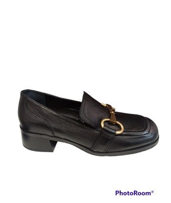 bruno premi mocassin cuir noir soldes