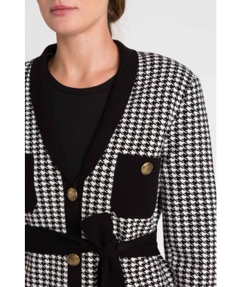 twinset veste pied de poule ou a consommer sur place