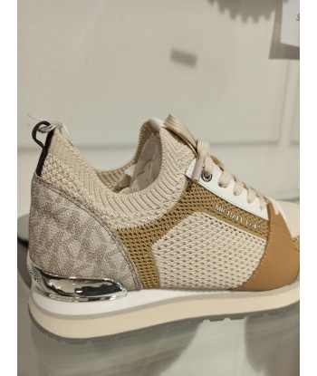 michael kors sneakers en mesh coloris beige clair le des métaux précieux