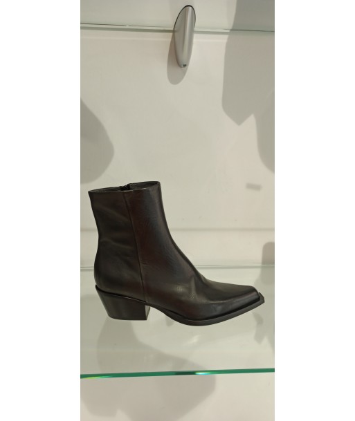 fru.it bottines cuir lisse noir Venez acheter