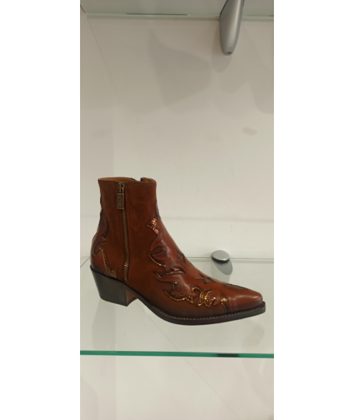 jo ghost boots femme cognac bi- tons acheter