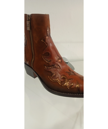 jo ghost boots femme cognac bi- tons acheter