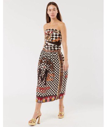 me 369 jupe vanessa printed chocolate midi sur le site 