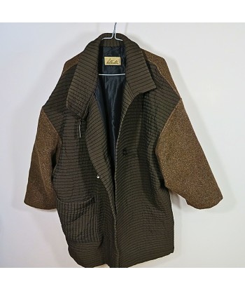 Manteau vintage bi-matière en stock