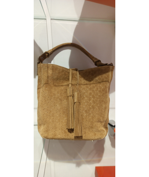 berthille maison française hermine nubuck beige sac à main femme store