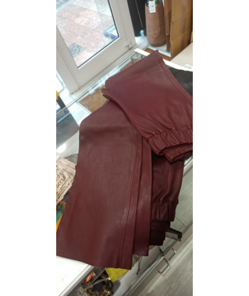 suite 109 pantalon cuir andrea bordeaux 2023